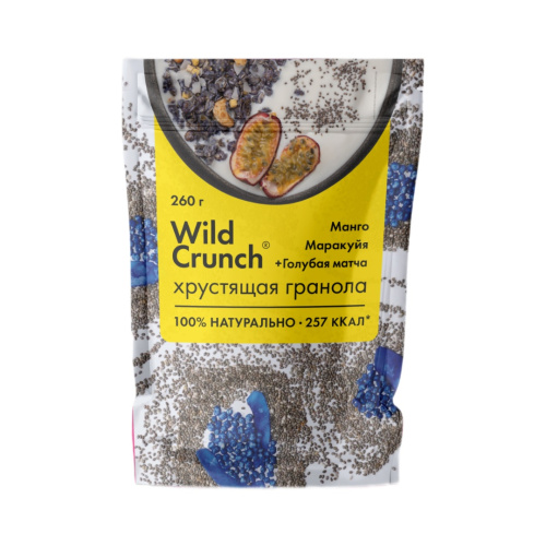 Wild Crunch «Манго, маракуйя + клетчатка» 260 г